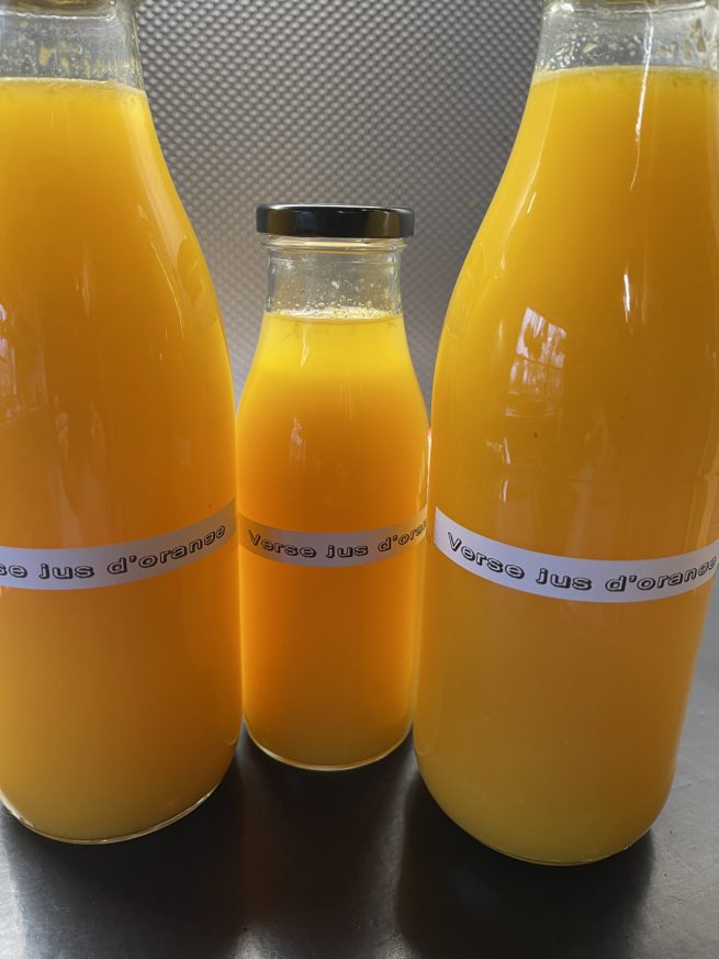 verse jus d'orange